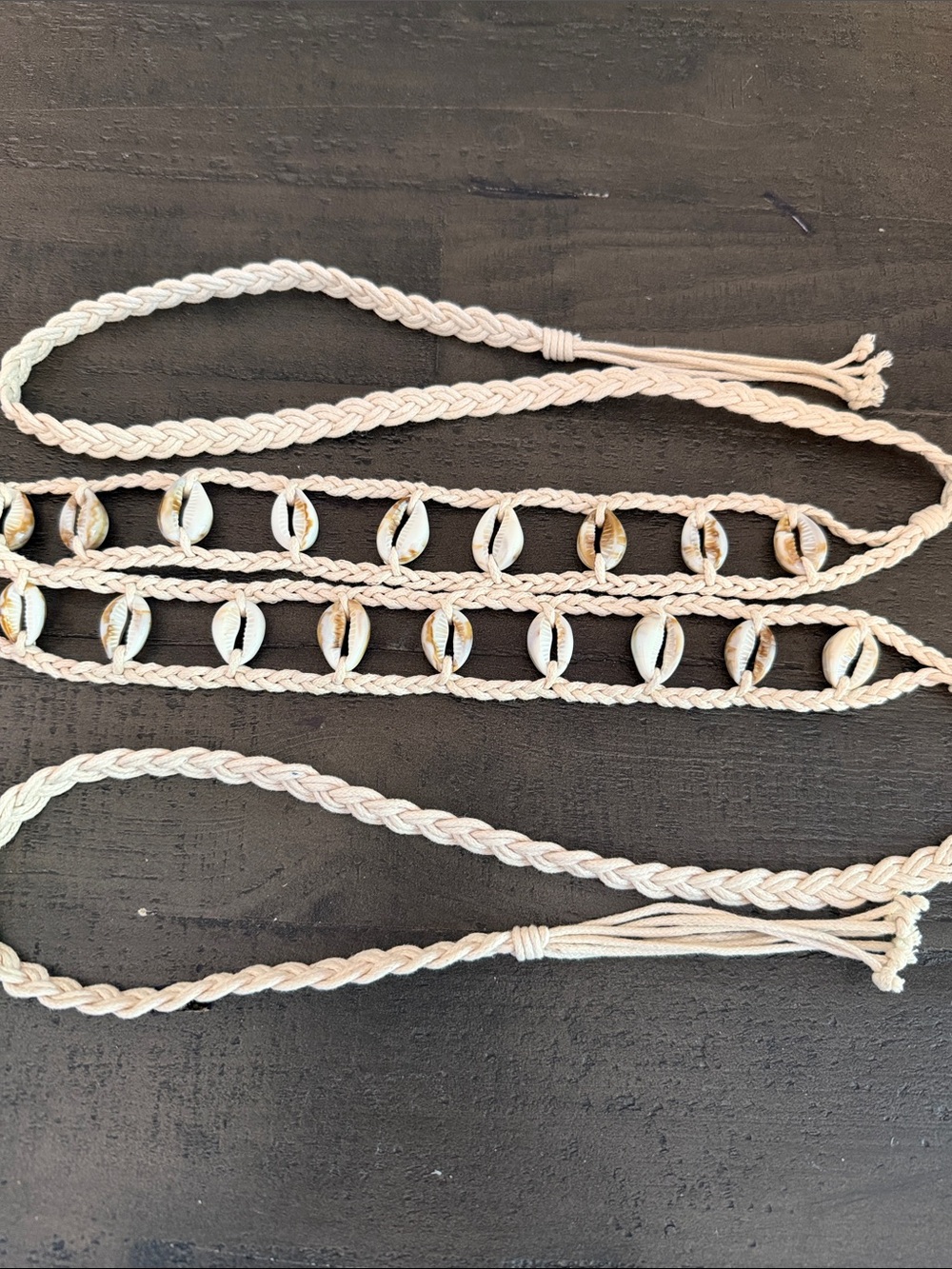 Handmade Braided Cowrie Shell Belt